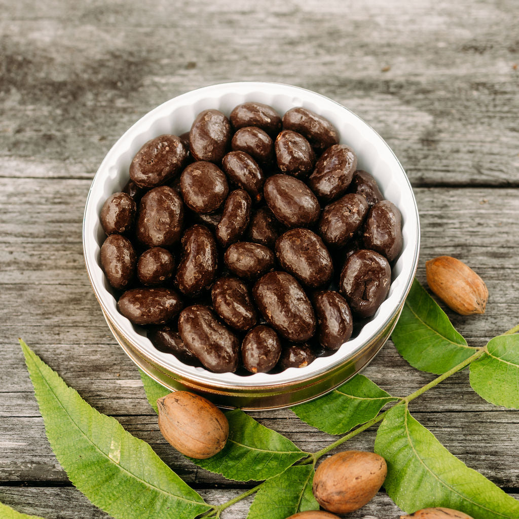 Dark Chocolate Covered Pecans