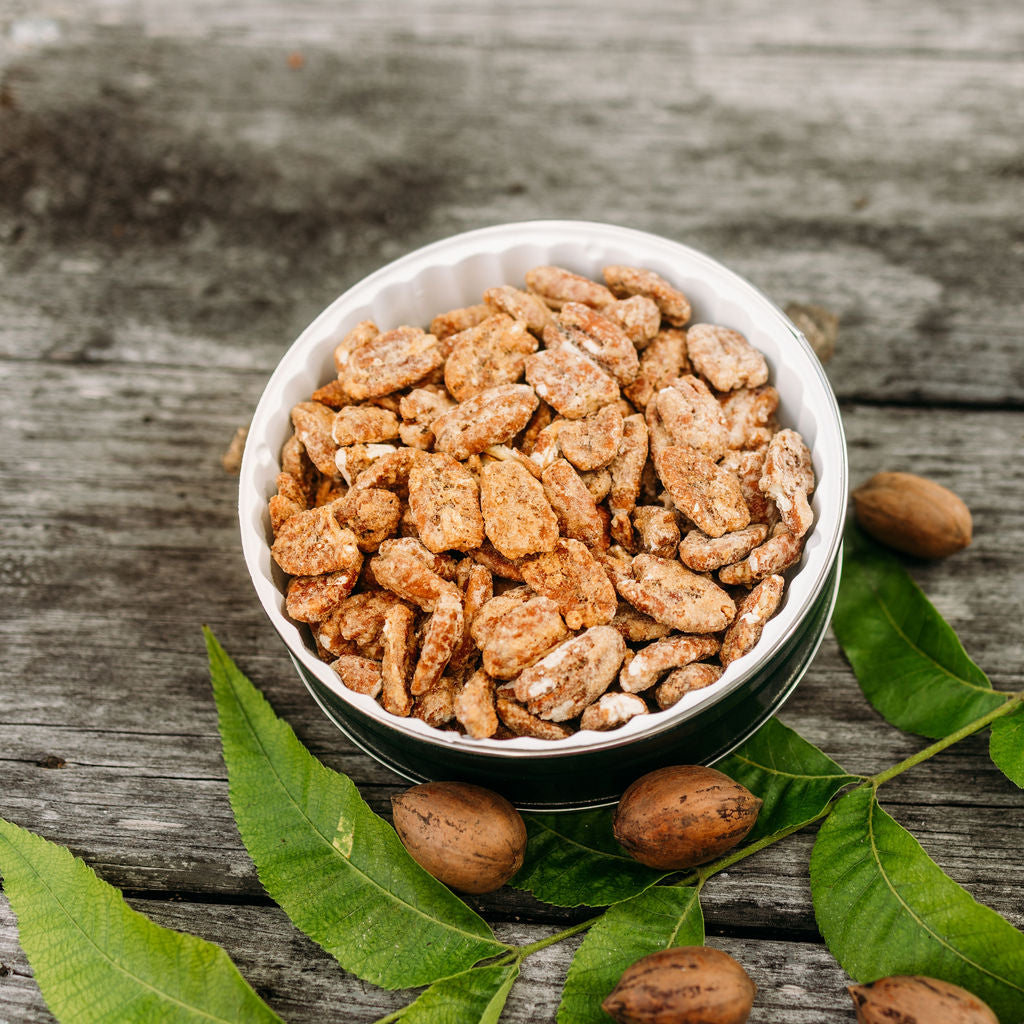 Honey Cinnamon Roasted Pecans